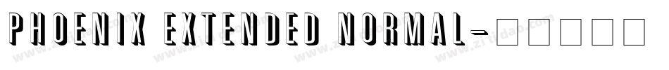 Phoenix Extended Normal字体转换